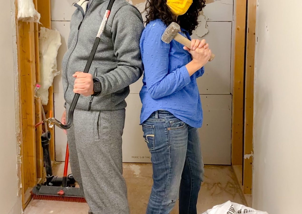 DIY Bathroom demolition complete!