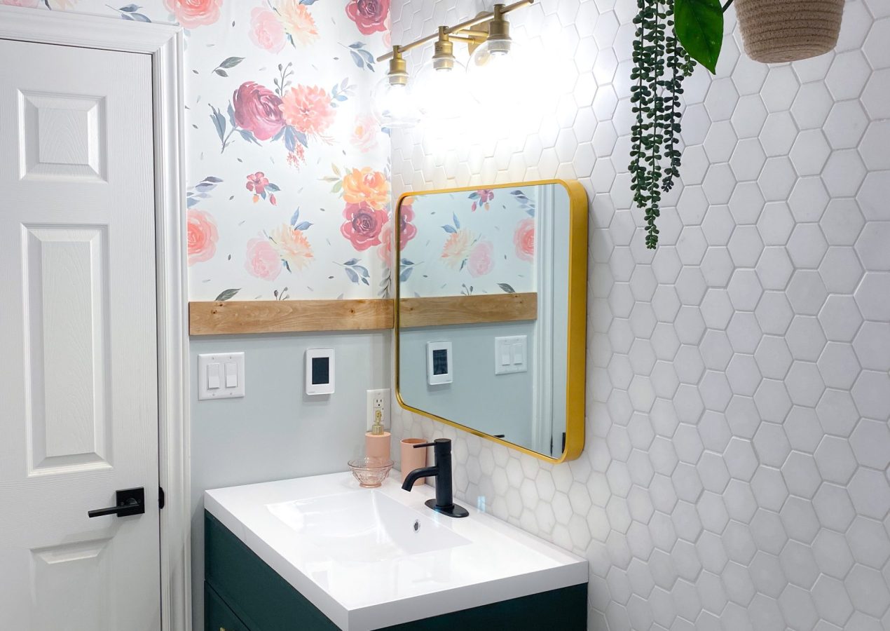 Girls Bathroom Makeover Reveal