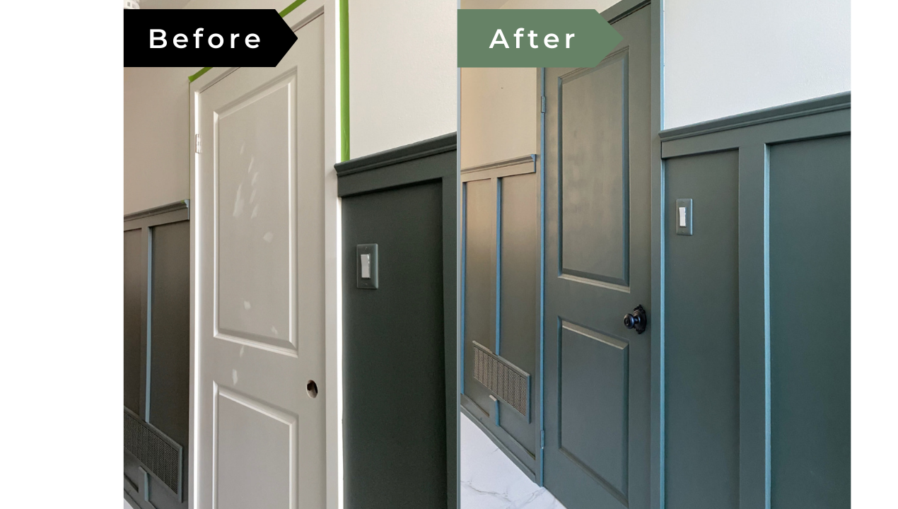 How to paint a door without brush marks