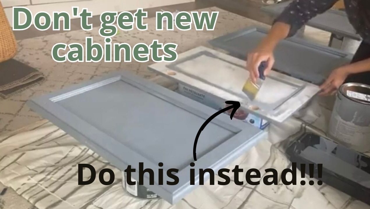 How to paint oak cabinets for your kitchen or laundry room