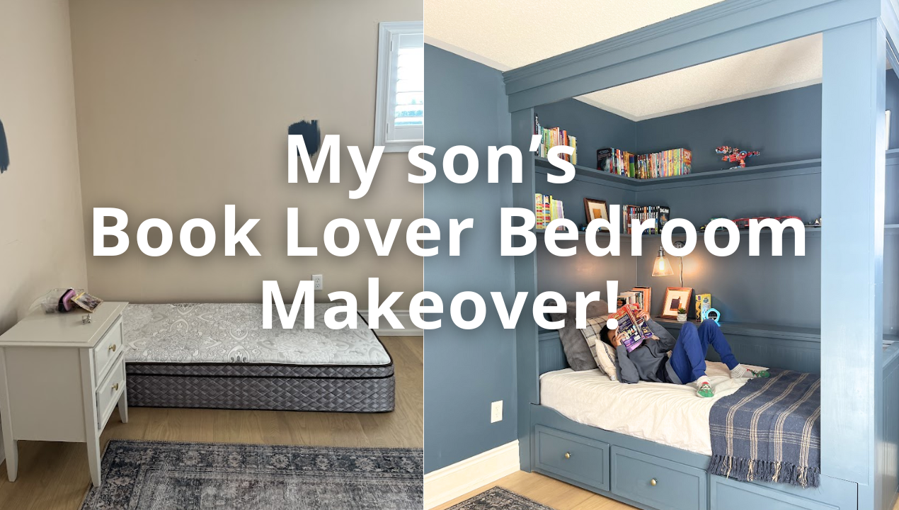 My Son’s Blue Book Lover Bedroom Makeover!