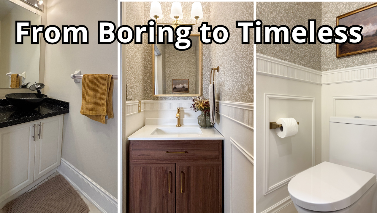 Turning the Ugliest Room in My Home to a Timeless Designer Powder Room on a Budget