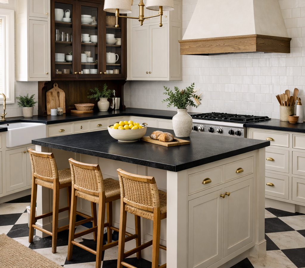 DIY IKEA Walnut Kitchen Counter Hutch on a Budget