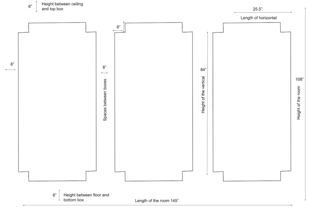 Measurements for a bedroom accent wall