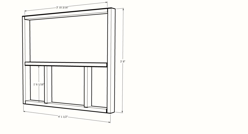 DIY Fireplace plans - the front frame
