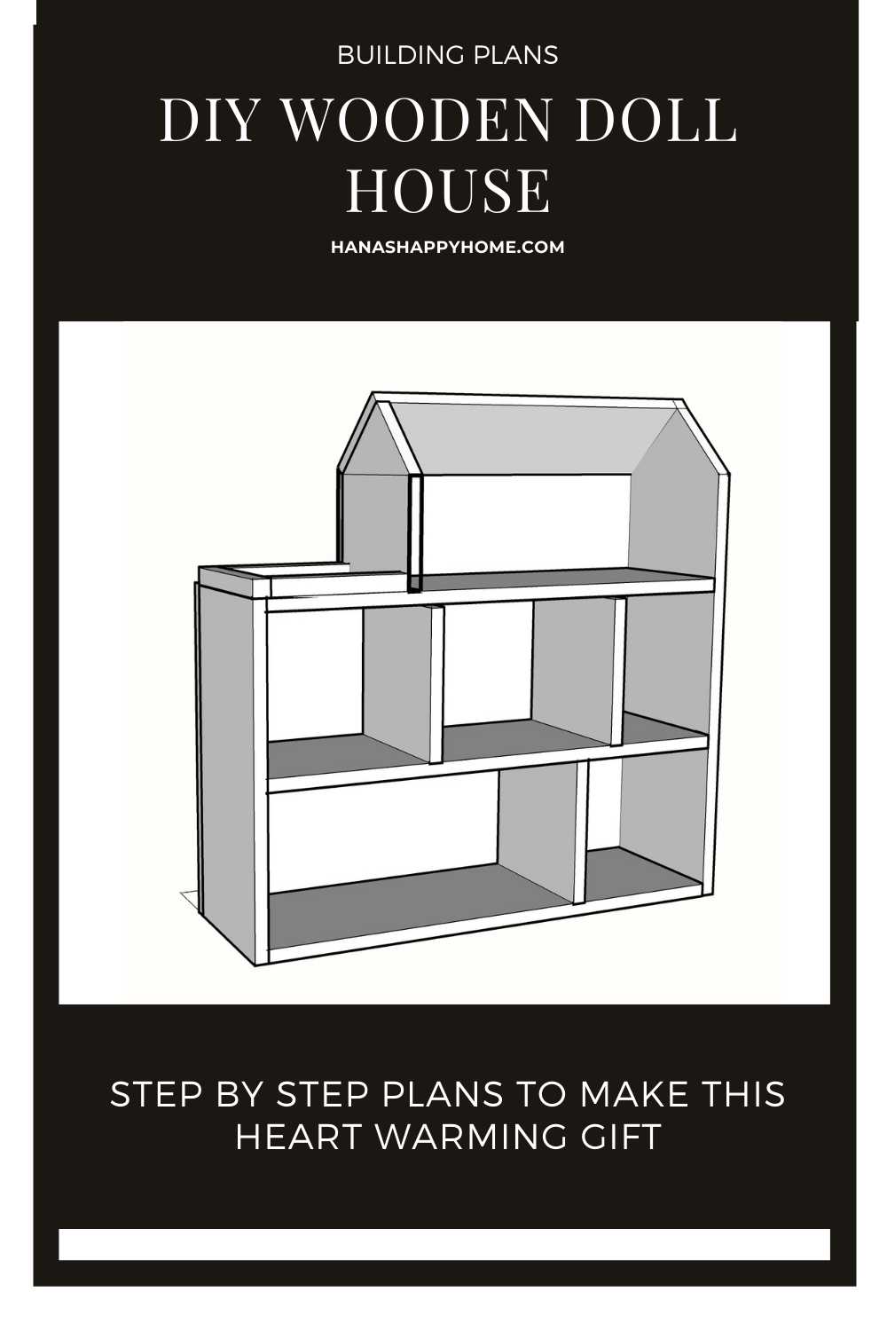 DIY Modern Dollhouse  PDF Printable Plans - Angela Rose Home