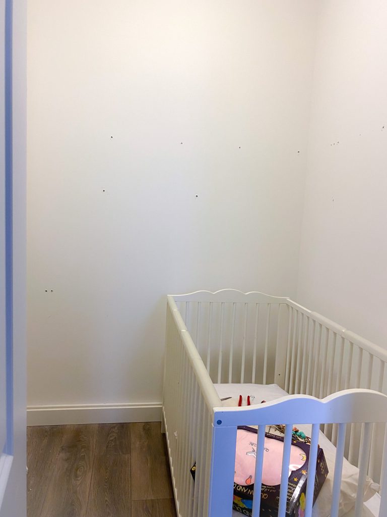 Before of the Woodlands Baby girl nursery