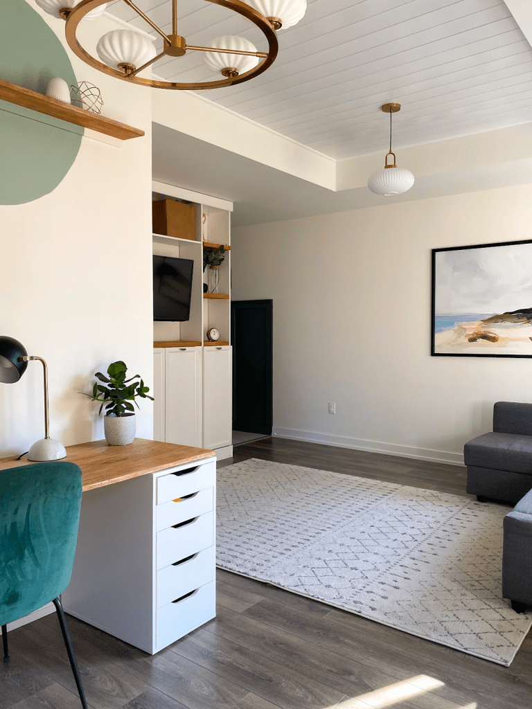 How to cover popcorn ceilings with shiplap 4