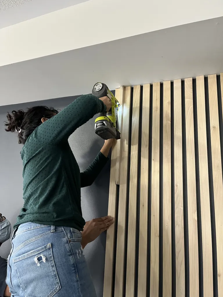 How to Build a DIY Wood Slat Wall