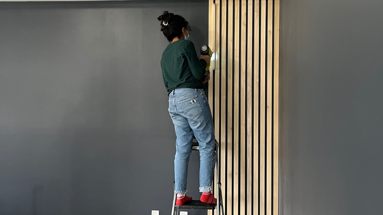 2024 wood slat walls, Install wood slat accent wall DIY, Wall