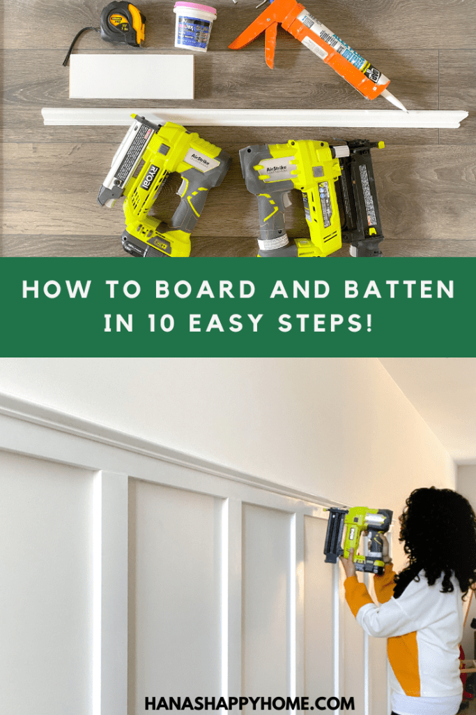 Tools need for a Board and batten wall