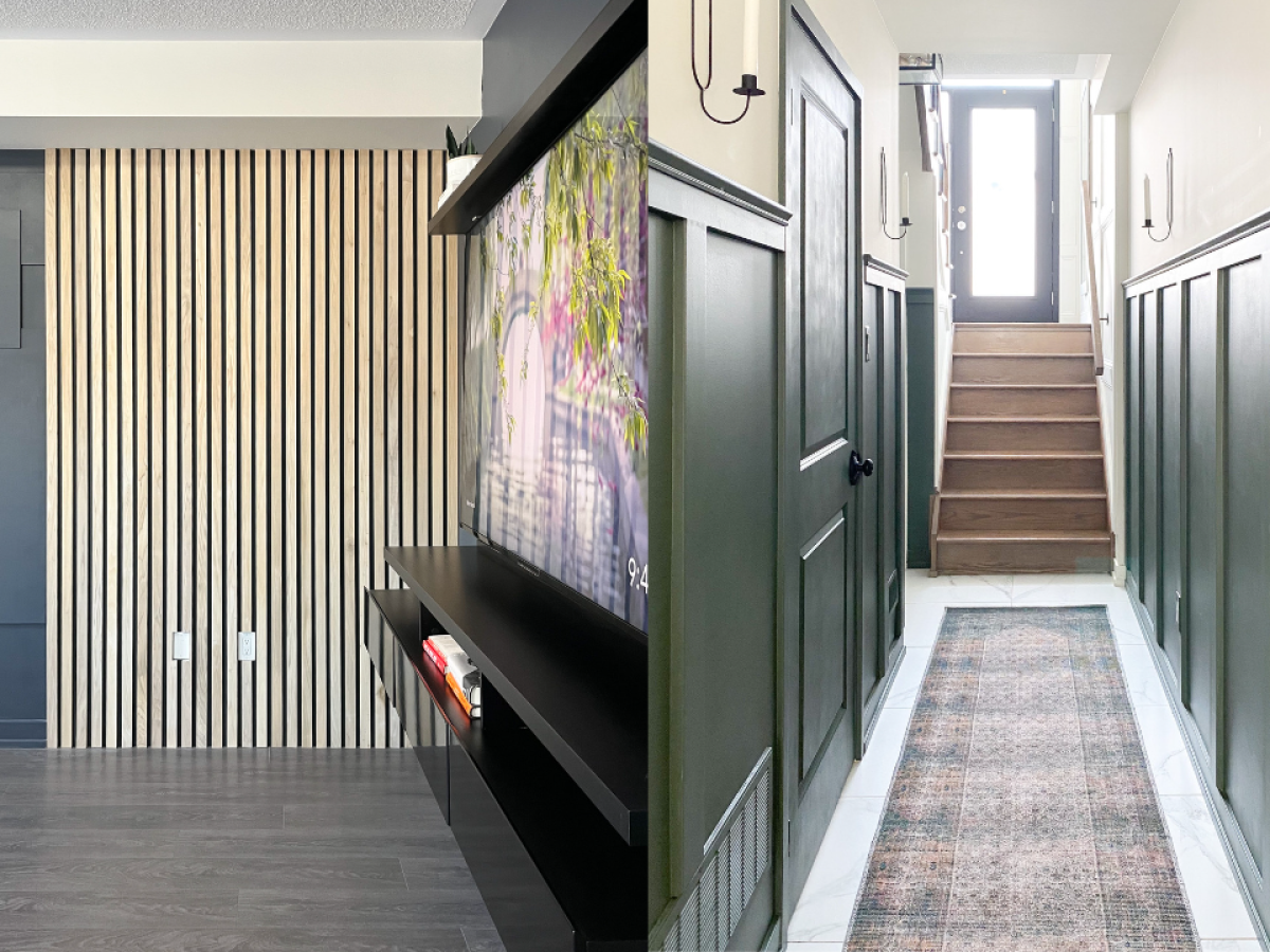 3 Types of Accent Walls with Wood Trim - Hana's Happy Home