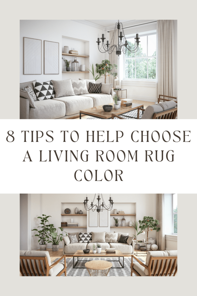 How to Choose the Perfect Rug Color for Your Living Room Hana's Happy Home