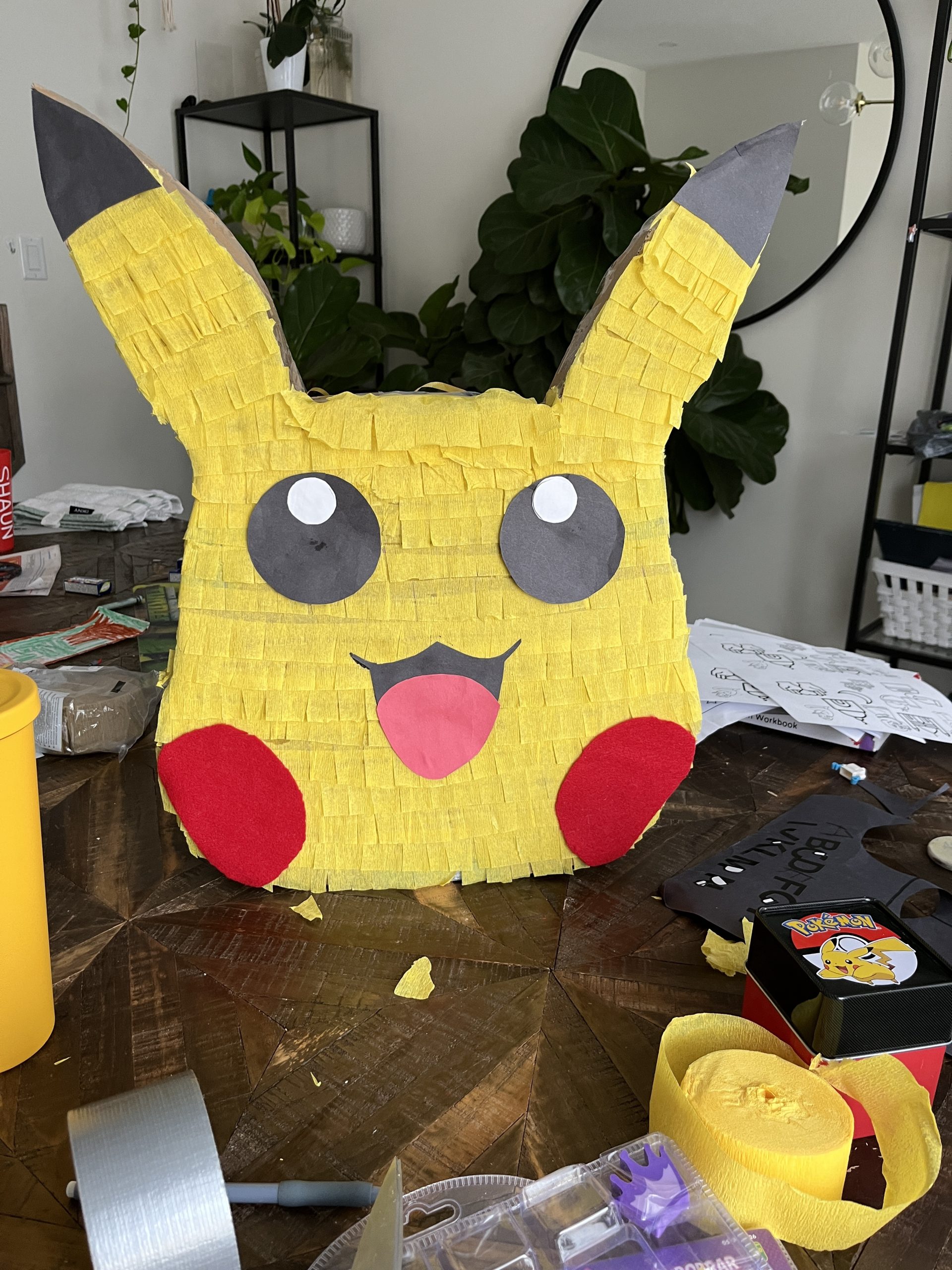 Pokemon Pikachu Children Birthday Party Decoration Paper Three