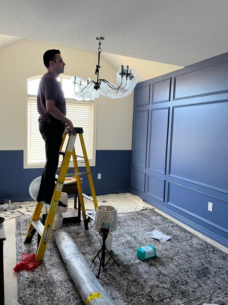 room makeover with benjamin moore color of the year 2024 changing lights